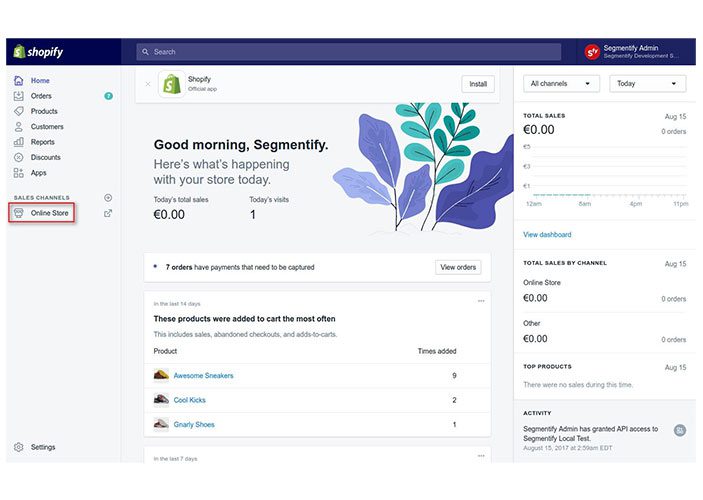 Shopify Website